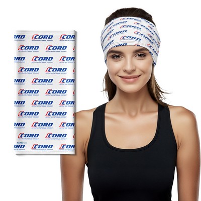 FlexFiber™ Cool Neck Gaiter Head Scarf - Domestic Production (19"x 10")